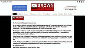 What Brownfurniture.com website looked like in 2020 (4 years ago)