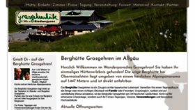 What Berghuette-grasgehren.de website looked like in 2020 (4 years ago)