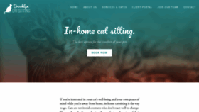 What Brooklyncatsitting.com website looked like in 2020 (4 years ago)