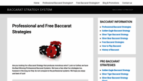 What Baccaratstrategysystem.com website looked like in 2020 (4 years ago)