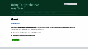 What Beingtaught.org website looked like in 2020 (4 years ago)