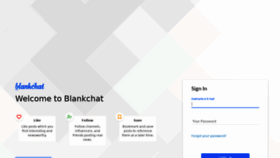 What Blankchat.com website looked like in 2020 (4 years ago)