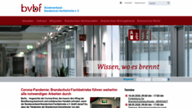 What Bvbf-brandschutz.de website looked like in 2020 (4 years ago)