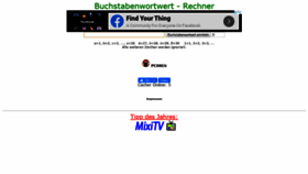 What Buchstabenwortwert.de website looked like in 2020 (4 years ago)