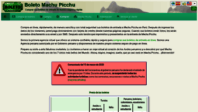 What Boleto-machupicchu.com website looked like in 2020 (4 years ago)