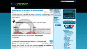 What Blogmotion.fr website looked like in 2020 (4 years ago)