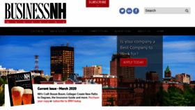 What Businessnhmagazine.com website looked like in 2020 (4 years ago)