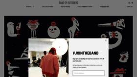 What Bandofoutsiders.com website looked like in 2020 (4 years ago)
