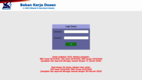 What Bkd.lldikti4.or.id website looked like in 2020 (4 years ago)