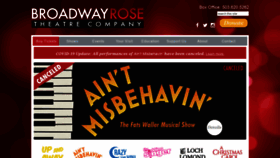 What Broadwayrose.org website looked like in 2020 (4 years ago)