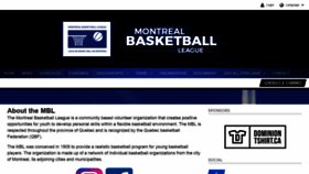 What Basketballmontreal.org website looked like in 2020 (4 years ago)