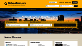 What Bizbangboom.com website looked like in 2020 (4 years ago)