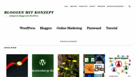 What Bloggen-mit-konzept.de website looked like in 2020 (4 years ago)