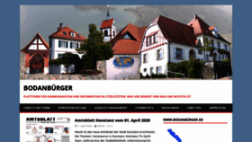 What Bodanbuerger.de website looked like in 2020 (4 years ago)