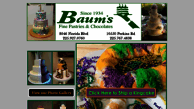 What Baumspastries.com website looked like in 2020 (4 years ago)