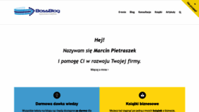 What Bossblog.pl website looked like in 2020 (4 years ago)