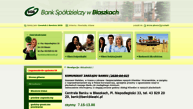 What Bankblaszki.pl website looked like in 2020 (4 years ago)