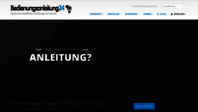 What Bedienungsanleitung24.de website looked like in 2020 (4 years ago)