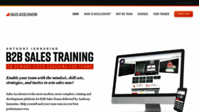 What B2bsalestraining.com website looked like in 2020 (4 years ago)