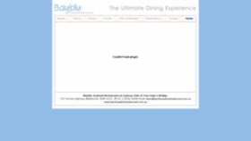 What Baybluseafoodrestaurant.com.au website looked like in 2020 (4 years ago)