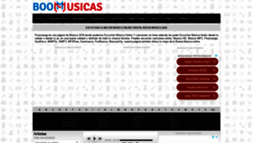 What Boomusicas.com website looked like in 2020 (4 years ago)