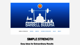 What Barbellbuddha.com website looked like in 2020 (4 years ago)