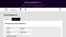 What Bartosova.cz website looked like in 2020 (4 years ago)