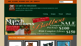 What Balboastitch.com website looked like in 2020 (4 years ago)