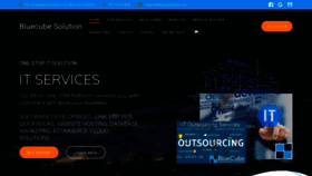 What Bluecubesolution.com website looked like in 2020 (4 years ago)