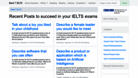 What Band7ielts.com website looked like in 2020 (4 years ago)
