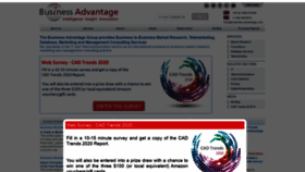 What Business-advantage.com website looked like in 2020 (4 years ago)