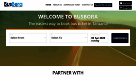 What Busbora.co.tz website looked like in 2020 (5 years ago)