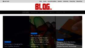 What Blog.ca website looked like in 2020 (4 years ago)