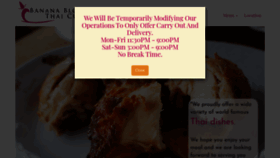What Bananablossomthaicuisine.com website looked like in 2020 (4 years ago)