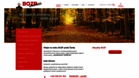 What Bozppodlesenka.cz website looked like in 2020 (4 years ago)