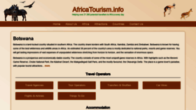 What Botswanatourism.net website looked like in 2020 (4 years ago)