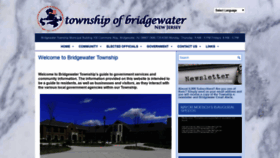 What Bridgewaternj.gov website looked like in 2020 (4 years ago)