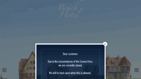 What Beachhotel.be website looked like in 2020 (4 years ago)