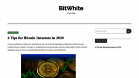 What Bitwhite.info website looked like in 2020 (4 years ago)