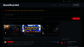 What Blackmod.net website looked like in 2020 (4 years ago)