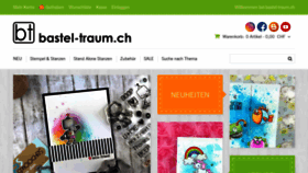 What Bastel-traum.ch website looked like in 2020 (4 years ago)