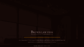 What Brownlawfirm.ca website looked like in 2020 (4 years ago)