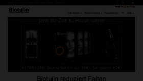 What Biotulin.de website looked like in 2020 (4 years ago)