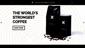 What Blackinsomnia.coffee website looked like in 2020 (4 years ago)