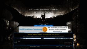 What Batmanarkhamgames.forumotion.com website looked like in 2020 (4 years ago)