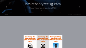 What Basictheorytestsg.com website looked like in 2020 (4 years ago)