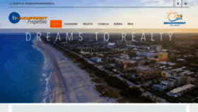 What Beachfrontproperties.us website looked like in 2020 (5 years ago)