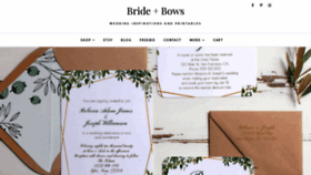 What Brideandbows.com website looked like in 2020 (4 years ago)