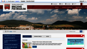 What Brezova.sk website looked like in 2020 (6 years ago)