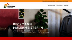 What Beckmann-malermeister.de website looked like in 2020 (4 years ago)